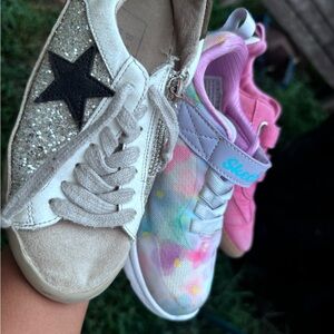 Black Star Glitter Sneakers